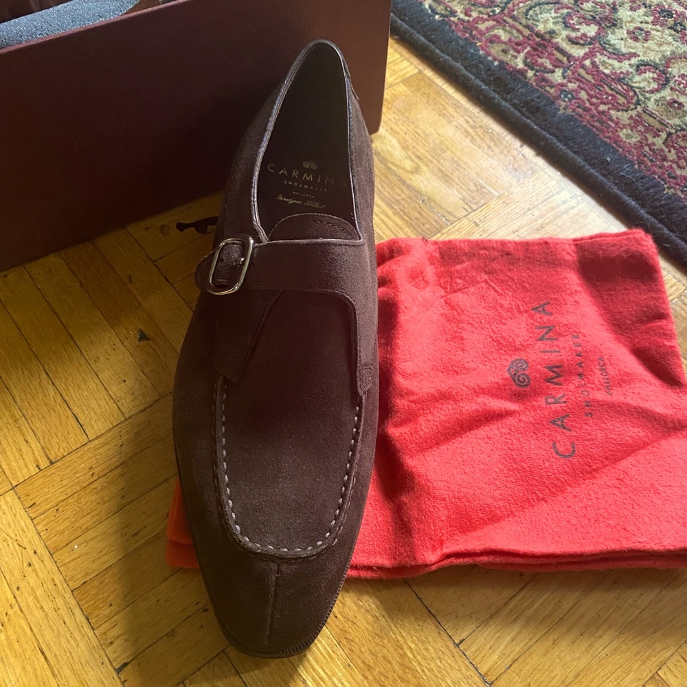 Carmina Mallorca shoes brand new, deep brown